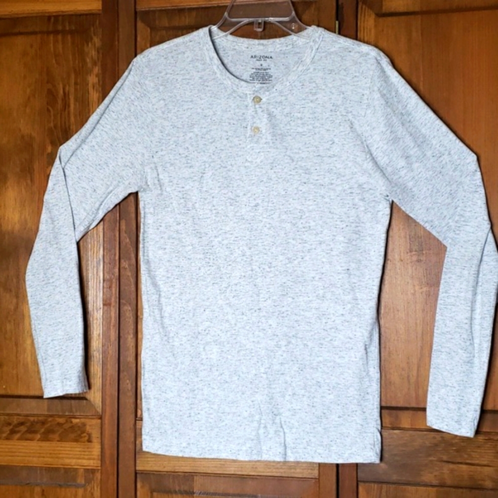 Arizona Jean Co Men's Long Sleeve Henley T-Shirt Sz S